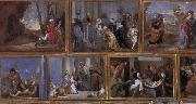 David Teniers Details of Archduke Leopold Wihelm's Galleries at Brussels painting